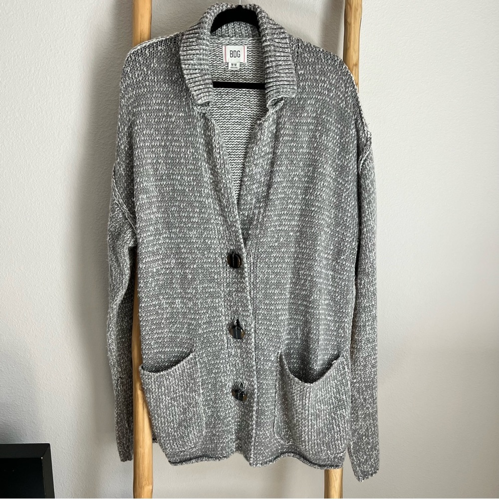 BDG oversized gray cardigan